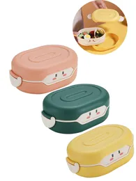 Słodkie pudełko obiadowe Bento dla dzieci szkolne dzieci japoński styl chlebowy kanapka zbiornikami do przechowywania żywności 780ml fajk2204