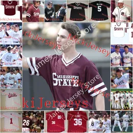 2022 NCAA Stitched Mississippi State Bulldogs baseball Jersey 28 Chris Stratton 18 Chad Girodo 11 Tyler Moore 32 Craig Tatum 5 Tanner Allen Rowdey Jor dan Josh Hatcher