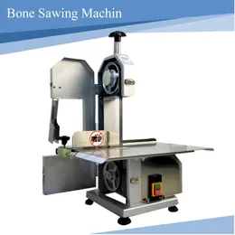 110V 220V Bone Sawing Machine Commercial Fish Cow Steak Frozen Meat Cut Ter Table Electric Band Saw Bone Meat Cutting Machine