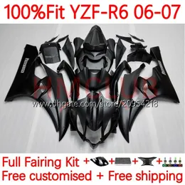 100% Fit OEM-кузов для кузова для Yamaha Moto YZF-R6 YZF600 YZF R 6 600 CC 2006-2007 Body 26NO.4 YZF R6 600CC YZFR6 06 07 YZF-600 2006 2007