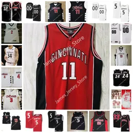 Anpassad Cincinnati Bearcats sydd baskettröja 0 Abdul Ado Viktor Lakhin John Newman III Mike Saunders Jr. Mason Madsen Oguama CJ Anthony Mika Adams-Woods