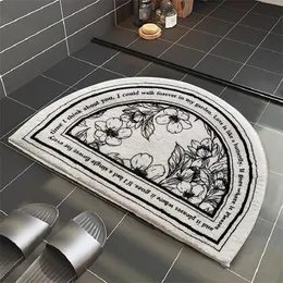 Retro Bathroom Carpet Non-slip Area Rugs Absorbent Floor Mat Soft Plush Doormat for Bedroom Kitchen Entrance Foot Pad Tapis 220504