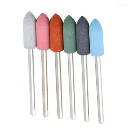 Nail Art Equipment 6Pcs/set Silicone Drill Bits 3/32" Rotary Burr Manicure Accessories Dental & Pedicure Polishing Tools Prud22