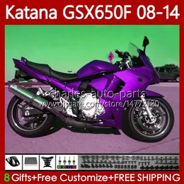 鈴木カタナGSXF 650 GSX-650F GSX650F GSXF650F GSXF650 2009 2011 2011光沢紫色12 13 14 120N.116 GSX 650F GSXF-650 09 10 2013 2013 2014 OEMフェアリング