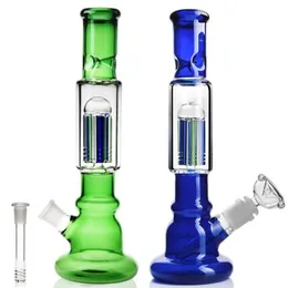 12,6 tum Gourd Shap Straight Glass Beaker Dab Rig Hookahs With Perc Glass Water Pipes 14 mm Joint