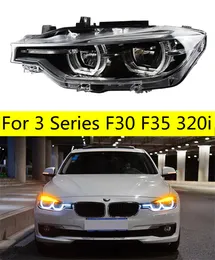 Światła samochodowe Części do 3 serii F30 F35 320i Lampy głowy LED LED LED Daytime Turn Signal Lampa przednia Lampa