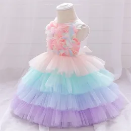 Baby urodzinowa sukienka kolorowa koronkowa koronkowa spódnica spódnica puchowa ciasto spódnica Amazon dla dzieci sukienki 50 My T2