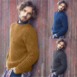 2022 New Men Men Winter Fashion Sweater Europeu e American Men Solid Color Top Casual Sweater Men Wear L220801