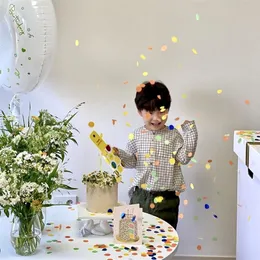 Confetti Sprinkles مزيج الألوان الأنسجة الورقية حلويات الديكور عيد ميلاد حفل زفاف DIY الورق الحرف اليدوية