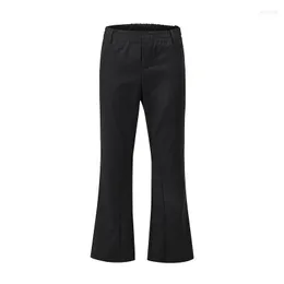 Pantaloni da uomo Tinta unita originale Elastico in vita Flare Uomo e donna Abito casual a gamba larga allentato Streetwear Pantaloni a trombaUomo Drak22