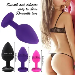 3st Sexyy Silicone Anal Plug Massage Vuxna leksaker för kvinnor eller man gay, anal men set Buttplug Butt s Products