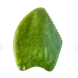 Natural Jade Green Mask Stick Guasha Massage Stones Face Chin Jawline Screper Beautting Tools Facial Skin Care Care