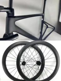 2022 Set di telai in carbonio dal design più recente L'aerodinamica della bicicletta incornicia il telaio per bici da strada completo ultraleggero con BSA