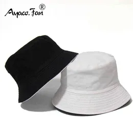 نقاط سوداء صلبة دلو قبعة جانبيين يرتديان جنسيًا بسيطًا بوب أغطية الهيب هوب غوروس الرجال نساء بنما كاب شاطئ صيد صيد صيد