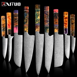 Xituo 67レイヤー8インチ日本のダマスカススチールシェフのナイフ最高品質