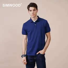Summer 100% bawełniane koszule polo Mens Casual Regular Fit Tops Tshirts SL110629 220615