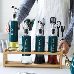 Storage Bottles & Jars Olive Oil Sprayer Vinegar Can ABS Lock Plug Seal Leak-proof Food Grade Plastic Nozzle Liquor DispenserStorage