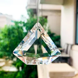 Żyrandol kryształ nieregularny płaski diamentowy fasetowany pryzmat szklany suncatcher aurora majsterbel sufit sufit biżuterii akcesoria