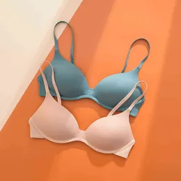 Roseheart Nuovo per le donne Reggiseni femminili senza fili in pelle nera Push Up imbottito senza ferretto Reggiseno monopezzo imbottito Coppa A B Biancheria intima T220726