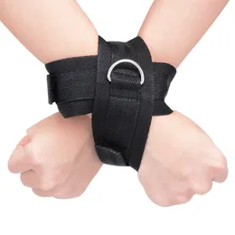 Bdsm Bondage Handcuffs Restraints Fetish Cross Hand Cuffs Erotic Wrist Harness Strap SM Adult Games Flirt Sex Toys for Couples 220411