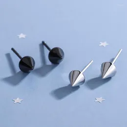 Stud Trendy 925 Sterling Silverörhängen för män Kvinnor Simple Personality Cone Geometric Earring Unisex Chic Ear Jewelystud Farl22