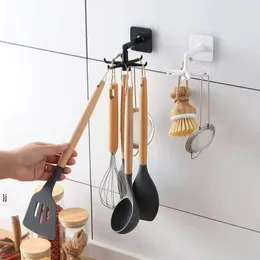 Kitchen Hook Multi-Purpose Hooks 360 Degrees Rotated Rotatable Rack For Organizer and Storage Spoon Hanger Accessories CCE13941