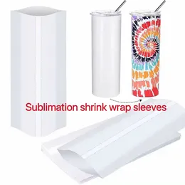 Packaging Paper Sublimation Shrink Wrap Sleeves White Sublimation Shrink Wrap for Straight Tumbler Regular Tumbler Wine Tumbler Sublimation shrink film