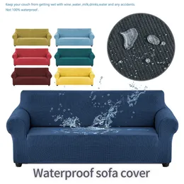 Wasserdichter, staubdichter Fleece-Sofabezug in einfarbiger Farbe für Wohnzimmer, elastischer Stretch, L-Form. Kaufen Sie 2 Stück 220615