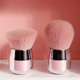 Rund mjuk pulverborste kort handtag blusher borste makeup borst nagel färg damm rengöring borstar kosmetisk nagelkonst manikyr verktyg