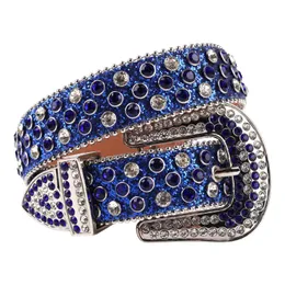 Belts High Quality Rhinestones Belt Western Bling Strap Crystal Studded Cinto De Strass Female For Jeans Cinturones Para Mujer