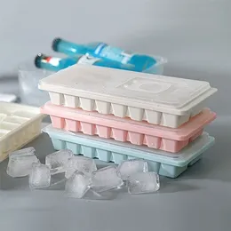 Bandeja de fabricante de cubos de gelo 616 molde de células com tampa para creme para festas de uísque para bebida ferramenta de cozinha de bebida fria 220531