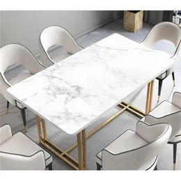 Rectangle marble texture pvc dining table covers waterproof oilproof Antiscald table pad home decor christmas tablecloths 201007