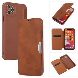 Leather Wallet Cases for iphone 13 pro max 12 11 XR XS 6G 7G 8 PLUS SE3 Soft TPU Magnetic Card Slot Pocket Business Flip Cover Smart Phone Pouch