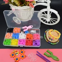 600pcs Rubber Loom Bands Girl Gift for Kids Elastic Rand Плетена