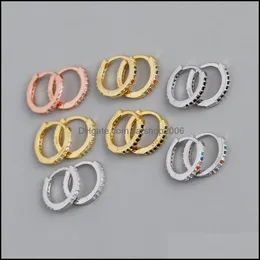 Cerchio Hie Orecchini Gioielli Andywen 925 Sterling Sier Colorf Mini Hoops Hies Loop Clips Orecchino Per Rock Punk Accessorio Donna Fare 1479 Q