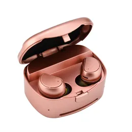 Högkvalitativ vit hörlurar TWS EARPHONES TOP CHIP Touch Control Headset Waterproof 6D Stereo Sport Metal Byt namn GPS Telefon trådlös laddning Bluetooth Earskydd