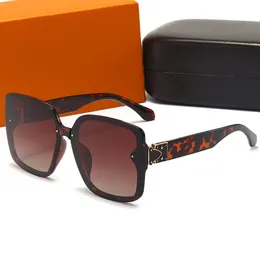 2024 Neue Vintage-Sonnenbrille für Damen, randlose Designer-PC-Rahmen, Polarisatoren, Farbe, schöne Sommer-Reisebrille, UV400, mit Originalverpackung und Etui