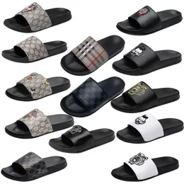 Mens Designers Slides Slippers Luxury Brand Floral Slipper Rubber Tiger Bees Avatar Flats Sandals Beach Shoes Gear Bottoms Sliders Sneakers