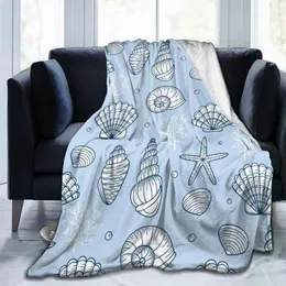 Cobertores Flanela Clanta de coral tema náutico de lã fina de lã de lã de pista para cama de cama decoração de casa Droga