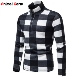 5 Styleswarm Mens Longsleeved tröja Fashion Standup Collar Zipper tröja Casual tröja 220817