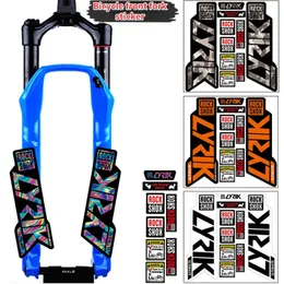 Adesivi per forcella anteriore MTB Rockshox Racing Decalcomanie per biciclette da strada Ciclismo fai da te impermeabile Proteggi kit di pellicole colorate Accessori per bici 220716