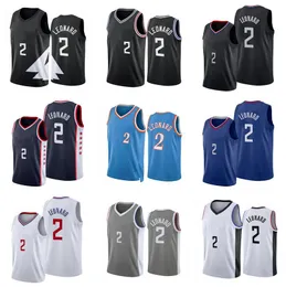 Jersey de basquete Kawhi Leonard 2022-23 NOVA ESTAÇÃO Branca Men Jerseys da cidade de jovens em estoque