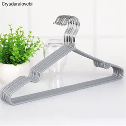 10/20pcs/lot 40cm Non-Slip Metal Shirt Trouser Hook Hanger PVC Plastic And High Manganese Steel Hangers For Clothes Racks 220408