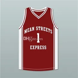 Nikivip Derrick Rose 1 Ruas médias Express Retro Classic Basketball Jersey Mens costume número personalizado e camisas de nome
