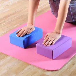 Yoga blockerar tegelstenar stärker kudde kudde sport pilates block leveranser träning kuber hem träningsutrustning 15 7.5 23cmyoga