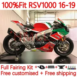 Aprilia RSV4 RSV1000R RSV 1000 RSV-1000 R 16-19 차체 162NO.54 RSV1000 RR RR 16 17 18 19 RSV1000RR 2016 2017 2018 2019 주사 금형 바디 레드 그린