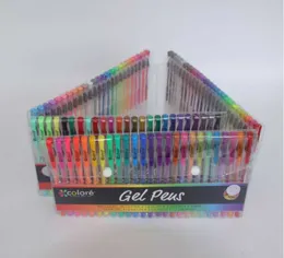 Flash Creative 100 Colors Gel Pens Set Glitter Gel Pen For Adult Coloring Books Journals Drawing Doodling Art Markers