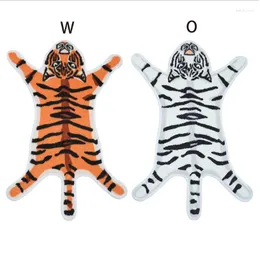 Tappeti Creative Cartoon Tiger Forma che affolla il tappeto da bagno assorbente da bagno Assorbente Home Anti-SKID TPR Sottona morbida peluche mopette di mopette