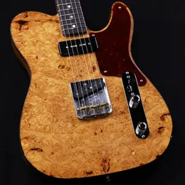 커스텀 샵 / P-90 Burl Maple Top Tele NOS 노인 천연 일렉트릭 기타