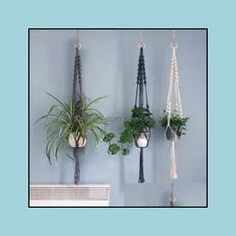 New Arrival Rame Plant Hanger Pot Tray Holder C0125 Drop Delivery 2021 Racks Kitchen Storage Organization Housekee Home Garden Jxgkm